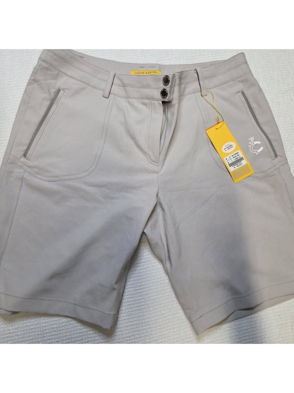 Nwt Louis Castel Korean Brand Gray Womens Golf Shorts size 76cm/29" Medium